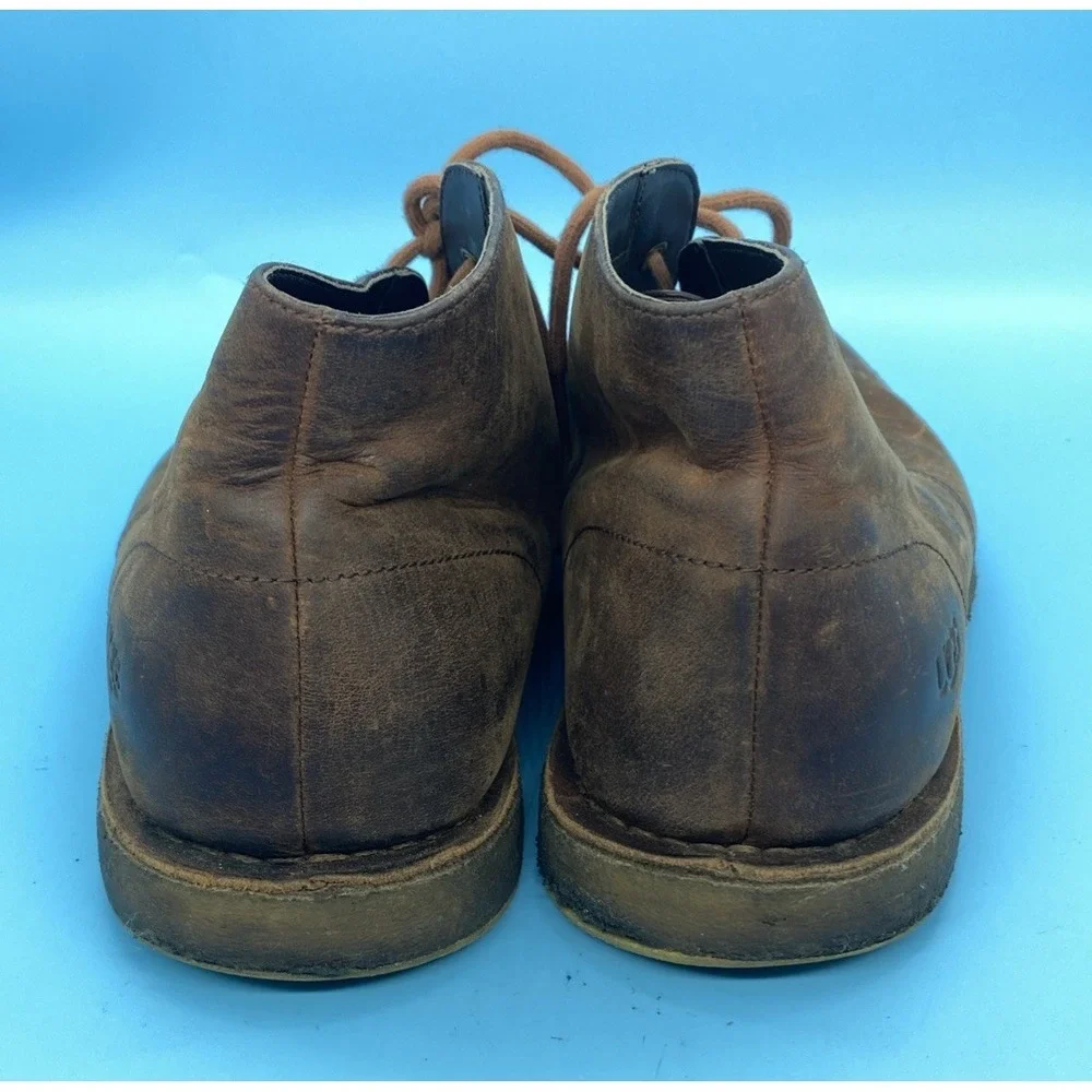UGG Men's Brown ENERG Boots Lace Up Oiled Leather Size 12